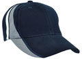 FRONT VIEW OF BASEBALL CAP NAVY/GREY/WHITE
