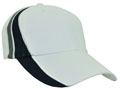 FRONT VIEW OF BASEBALL CAP WHITE/NAVY/GREY