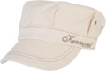 FRONT VIEW OF MILITARY CAP WHITE