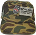 CUSTOM MADE LIGHTWEIGHT CAMO COTTON FABRIC MILITARY CAP FRONT VIEW WHITE
