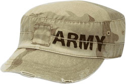 LEFT FRONT VIEW MILITARY CAP