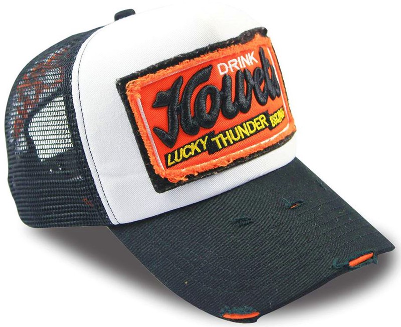 Vintage Custom Trucker Hats decorated with customized grunge badging ...